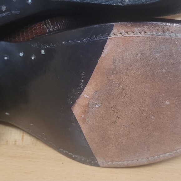 Brown and Tan Western Cowboy Boots - Picture 10 of 10